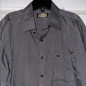 Giorgio Armani Dark Gray Button Down Shirt